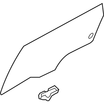 83411C5010 Kia Rear Door Window Glass Illustration 1 of 1