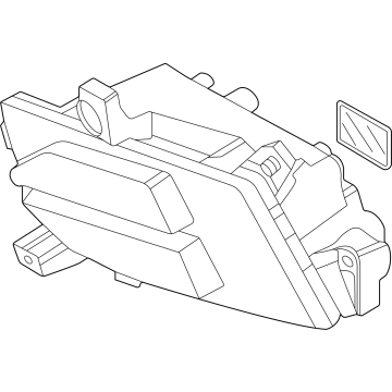 Kia 92201P2500 LAMP ASSY-FR FOG,LH 92201P2500 Kia LAMP ASSY-FR FOG,LH Illustration 1 of 1