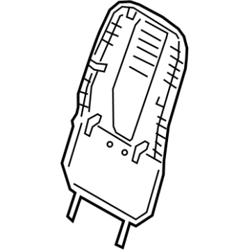 Kia 88390GG000RBQ Front Seat Back Map Board Assembly 88390GG000RBQ Kia Front Seat Back Map Board Assembly Illustration 1 of 1