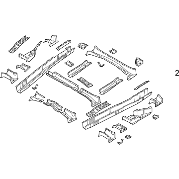 Kia 65200ES000 MEMBER ASSY-CTR FLOO 65200ES000 Kia MEMBER ASSY-CTR FLOO Illustration 1 of 1