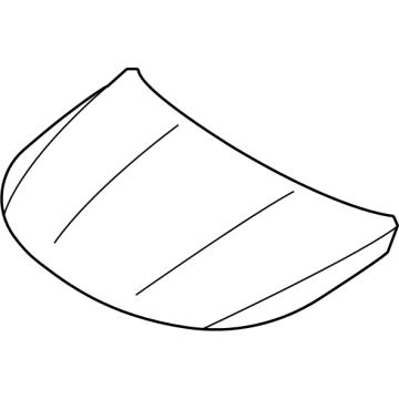 66400P2500 Kia PANEL ASSY-HOOD Illustration 1 of 1
