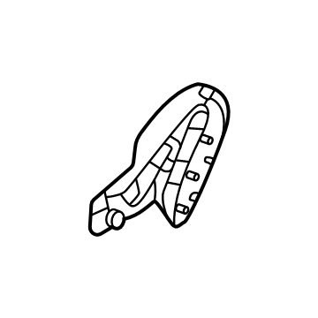 Kia 88031L8000GYT Front Seat Shield Cover 88031L8000GYT Kia Front Seat Shield Cover Illustration 1 of 1