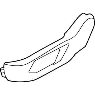 88011P2AA0GYT Kia Front Seat Shield Cover Illustration 1 of 1