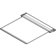 Kia 816R1DO100EMA BLIND ASSY-P/RF RR R