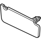 Kia 85210DO020EMA Sunvisor Assembly Left Hand
