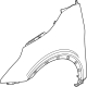 Kia 66311P1500 Fender Panel Left Hand
