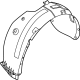 Kia 86812P1500 Front Wheel Guard Assembly
