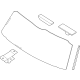 Kia 87110DO300 GLASS ASSY-TAIL GATE