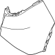 Kia 86656P1500 Rear Bumper Side Cover