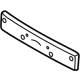 Kia 86529R0510BKL Front Bumper License Plate Moulding