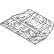 Kia 65511DO000 Rear Floor Panel