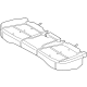 Kia 89150GG000 Rear Seat Cushion Pad Assembly