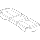 Kia 89160GG010D21 Rear Seat Covering Assembly
