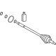Kia 495L1GG100 Wheel Side Joint And Shaft Kit Kia 495L1GG100 Wheel Side Joint And Shaft Kit