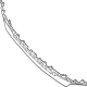 Kia 865A2DO000BKL Radiator Grill Piece