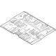 Kia 65112ES100 PANEL-CENTER FLOOR Kia 65112ES100 PANEL-CENTER FLOOR