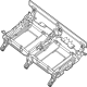 Kia 89A13XA000 FRAME ASSY-3RD SEAT