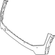 Kia 86510XA000 Front Bumper Upper Cover