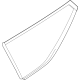 Kia 87810DO200 Glass & Moulding Assembly
