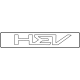 Kia 86314R0800 EMBLEM-HYBRID