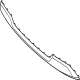 Kia 86671XA100 COVER-RR BUMPER GUAR